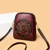 Billetera de Comercio Exterior Transfronterizo Nueva 2026, Bolso Pequeño Cruzado de Hombro de Moda Personalizado, Elegante Bolso de Teléfono Vintage con Relieve