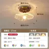Luz de Corredor, Luz de Passagem, Luz de Teto Chinesa de Nogueira e Latão de Luxo Leve, Luz de Entrada/Varanda em Estilo Retrô Wabi-Sabi