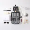 Neceser de viaje con separación húmeda y seca, bolsa de maquillaje portátil para viajes de negocios, caja de almacenamiento, set de tocador para hombres y mujeres