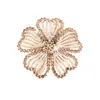 Bolsa de ropa de fábrica flor joyería de alta gama flor de taladro caliente flor de pedrería corsage de rosa flor de zapato flor tridimensional estereotipada