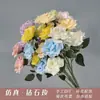 Flor Artificial Rosa para Casamento 3 Cabeças Rosa Diamante Flor para Guia de Caminho de Casamento Decoração de Parede de Flores Arranjo de Flores de Seda Flor de Plástico Lote