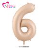 Globo blanco leche estilo Ins de 32 pulgadas, color crema, de aluminio digital, ideal para fiestas de cumpleaños infantiles y adultos.