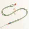 Accesorios Cloisonné Loto collar de 3 mm cordón cuentas esmeralda Jade colgante de cera de abeja cordón cadena para suéter al por mayor