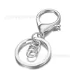 Chaveiro de fivela de lagosta de oito caracteres DIY acessórios de jóias 30mm liga de lagosta fivela de metal de três peças chaveiro