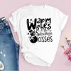Amazon Tops para Mujer Nuevos Productos Árbol de Navidad Merry Claus Papá Noel Blancos Lindos Tops de Moda para Mujer