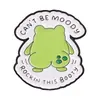 Colección de Broches Divertidos de Rana de Dibujos Animados Emoji Divertido Pines Metálicos Insignia de Decoración para Bolsos Ropa