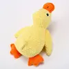 Juguete para Perro Sonoro Patito Amarillo Peluche Cachorro Muñeco Compañero Pato Perro Grande Auto-Feliz Dentición Resistente a la Mordida Juguete para Mascota