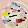 Nuevos pasadores de pelo con texto peculiar, pasadores laterales divertidos y lindos, pasadores personalizados para flequillo, accesorios para el cabello de un yuan de puestos callejeros
