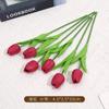 Mini Pu Tulipan Simulación Táctil Flor Tulipán Decoración del Hogar Accesorios para Fotografía de Bodas Flores Artificiales Venta al por Mayor