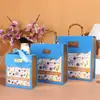 Mar de Flores de Vientiane Caixa Portátil Veludo Presente de Casamento para Melhor Amiga Madrinha Lembrança Moda Caixa de Embalagem Criativa Caixa de Presente Acompanhante
