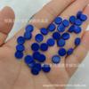 Disco de piedra azul tesoro puro de doble plano de 8 mm de grosor, disco de 2 mm con incrustaciones de zafiro, disco de cobre y plata con incrustaciones DIY