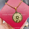 Acero de titanio lavable que no se decolora nanwo amitabha shurangama mantra patrón de doble cara colgante retro venta al por mayor