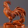 Escultura em Madeira de Ébano Ornamento de Galo Grande Animal de Madeira Galo doze Zodíaco Artesanato para Armário de Sala de Estar de Casa