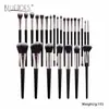 Conjunto de Pincéis de Maquiagem com 47 Peças Conjunto Completo Estilo Coco Bolsa de Maquiagem Conjunto Combinado de Esponja de Beleza e Puff Ferramentas de Beleza Atacado