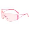 2251 Gran Venta Estilo Futuro Y2K Metal Lente de Una Pieza Estrella de Cinco Puntas Moda Europeo y Americano Amazon Ins Gafas de Sol