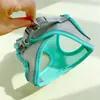 Arnés reflectante transpirable estilo chaleco anti-escape para gatos y perros pequeños, accesorios para mascotas