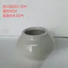 Maceta Pequeña, Planta Suculenta Verde, Ciprés de Bambú, Cerámica Esmaltada Agrietada por Hielo Hecha en Horno Maceta para Mesa Interior y Exterior con Agujeros Adornos de Cerámica