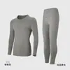 [Algodão Classe A] Conjunto de Roupa Íntima Térmica Grossa para Casal para Homens e Mulheres Roupas Antibacterianas de Outono e Calças de Outono Roupa Íntima 100% Algodão Masculina