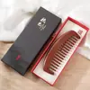 Sândalo Vermelho Natural Pente Doméstico de Mogno Pente Doméstico Portátil para Maquiagem Cuidado com o Cabelo de Homens e Mulheres Pente de Madeira Caixa de Presente Pente de Madeira para Presente