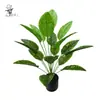 Plantas Artificiales Transfronterizas, Plantas Verdes Artificiales de Hoja Perenne, Árboles Falsos en Maceta, Esmeraldas, Plantas de Interior para el Hogar, Árboles de Fondo para Pared