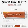 Cabo de madeira de pereira perfurado Estilo 1 para facas de cozinha, acessório de cabo universal, guarda-mão fixo de madeira maciça de reposição, rebites de cabo de faca feitos à mão