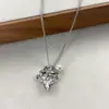 Corrente de Osso de Cobra com Pérola Imitação Prata Líquida Irregular Corrente para Suéter Simples Longa Outono e Inverno Feminina de Nicho de Alta Qualidade