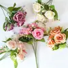 Flores Artificiales, Rosas Artificiales, Rosas para Ramo de Boda, Decoraciones Románticas de Rosas para Boda, Rosas de San Valentín