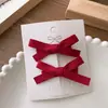 2 Pinzas para el Cabello de Lazo Pequeño Dulce Estilo Ballet Satinado Hechas a Mano Pinza Accesorios para el Cabello de Niña Princesa