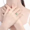 Anillo Cabujón Ovalado Azul Agua de Jadeíta Natural Grado A Anillo Incrustado de Plata S925 Hielo de Jade Estilo Simple para Mujer