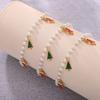 Azúcar Navidad Lindo Dibujo Animado Peso Esmalte Colgante Collar Pulsera Traje Moda Femenina Combinación de Diseño Creativo