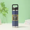 Taza Isotérmica al Vacío Estilo Retro Americano Transfronteriza de Acero Inoxidable 304 Gran Capacidad Portátil para Deportes al Aire Libre Botella de Agua Taza Espacial