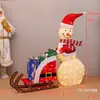 Decoração de Natal Boneco de Neve Rena de Natal Brilhante Cenário para Shopping Center Lobby de Hotel Enfeites Decorativos Grandes de Natal
