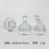 Almohadilla de pie de plástico PVC transparente cóncava tapón de goma pilar 6/8.5 tapón en forma de T pata de mesa sofá gabinete almohadilla de goma anticolisión