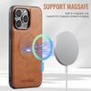 Adecuado para Iphone14 Patrón de Cuero Funda Magnética para Teléfono Apple 13 Patrón Retro 12Pro Cubierta Protectora Anticaídas Todo Incluido Se