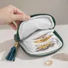 Bolsa de almacenamiento para pulseras, bolsa de almacenamiento de joyas con múltiples compartimentos, bolsa de terciopelo portátil para viajes