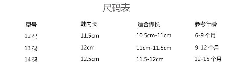冬款尺码表-1