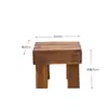 Reposapiés de Madera Maciza Anticorrosión Taburete Escalón para Balcón Exterior Reposapiés Elevador de Altura para Cocina Interior Reposapiés para Oficina