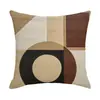 Funda de Almohada Geométrica Retro de Venta Caliente Transfronteriza Tela Estilo Americano Funda Decorativa para Cojín de Sofá Funda de Cojín Amazon
