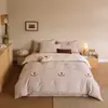 Roupa de Cama Divertida Infantil Algodão de Fibra Longa Escovado Conjunto de Três ou Quatro Peças Outono e Inverno Quente Conjunto 100% Algodão Roupa de Cama 1,2m Não Esfria na Pele