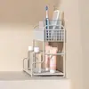 Estante para tocador de baño, organizador de encimera de baño, solución de almacenamiento de cosméticos, portagel de ducha