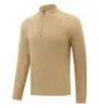 Direto da Fábrica Novo Estilo Esportivo Secagem Rápida Meio Zíper Manga Longa Unissex Gola Alta Respirável Absorvente de Suor Top para Corrida
