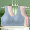 Sujetador de Maternidad Tallas Grandes Transfronterizo Ropa Interior Delantero Push-up Sin Marca Sin Aro de Acero Tipo Chaleco Ropa Interior para Mujeres de Mediana Edad y Mayores Sujetador