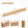 Puxador de Madeira para Porta de Armário Gaveta Armário Madeira Maciça Cor Natural Madeira Estilo Moderno Minimalista Nórdico Japonês Guarda-roupa Puxador Longo