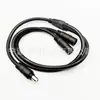 Cable Conector de Alimentación DC de Cobre Puro, Cable Divisor DC 5.5*2.1 Uno a Dos, Cable Extensor de Alimentación para Monitoreo, Conector Hembra Doble a Doble DC 1.0cm