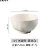 Tigelas de 5 polegadas Tigelas de Cerâmica Estilo Japonês para Comer Tigelas de Sopa de Cerâmica Rústica Feitas à Mão Louça Japonesa Tigela Doméstica para Macarrão Instantâneo e Conjunto de Hashis