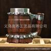 Jarra de cerveza de resina con textura de bambú, recipiente interior de acero inoxidable, diseño a prueba de fugas, estilo retro ins, artículos para el hogar