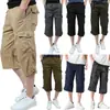 Marca Independiente Verano 2026 Pantalones Cargo de Pierna Recta Multibolsillos para Hombre Casual Táctico Elegante Shorts para Viajero al Trabajo Venta al por Mayor