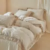 Nuevo Estilo Casa de Huéspedes Flor Recortada Tridimensional Lazo Borla Juego de Cuatro Piezas, Lavable, Lavable a Máquina, Apto para la Piel, en Stock