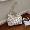 Bolso de Lunares Brillantes para Mujer 2026 Nuevo Bolso de Hombro Popular Versátil Bolso Tote de Lunares Gran Capacidad para el Brazo o la Mano
