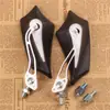 Vehículo eléctrico de motocicleta con asistencia de potencia accesorios modificados aleación de aluminio hoja de cuchillo calabaza de Halloween reflectante espejo retrovisor espejo de marcha atrás universal